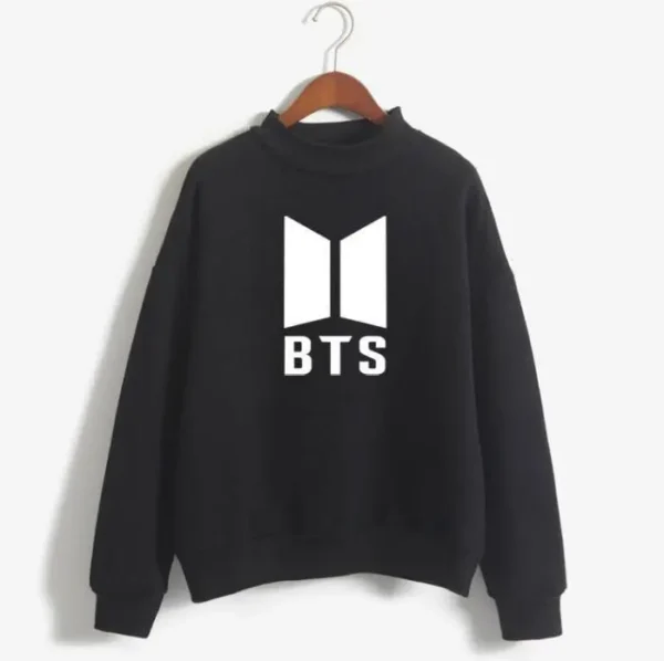 BTS Merch Hoodie With Central Logo